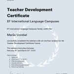 Серія вебінарів EF Teacher Development Certificate 5.04.2023