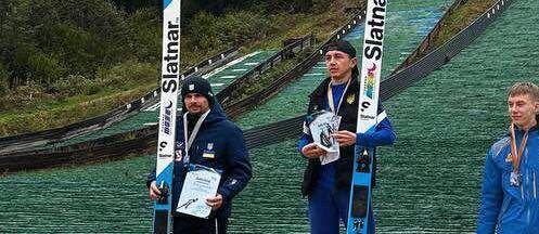 Євген Марусяк дворазовий Чемпіон України у стрибках на лижах