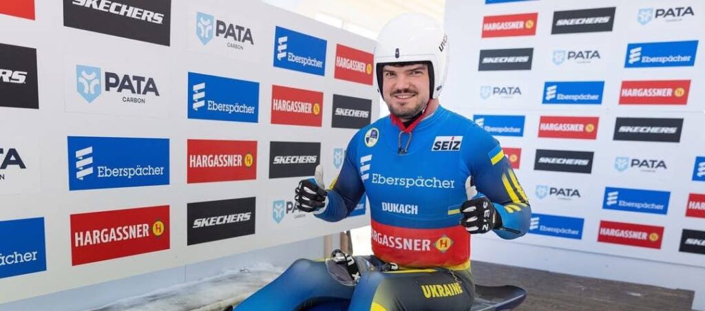 Антон Дукач – бронзовий призер Кубка націй з санного спорту у Сігулді (Латвія)