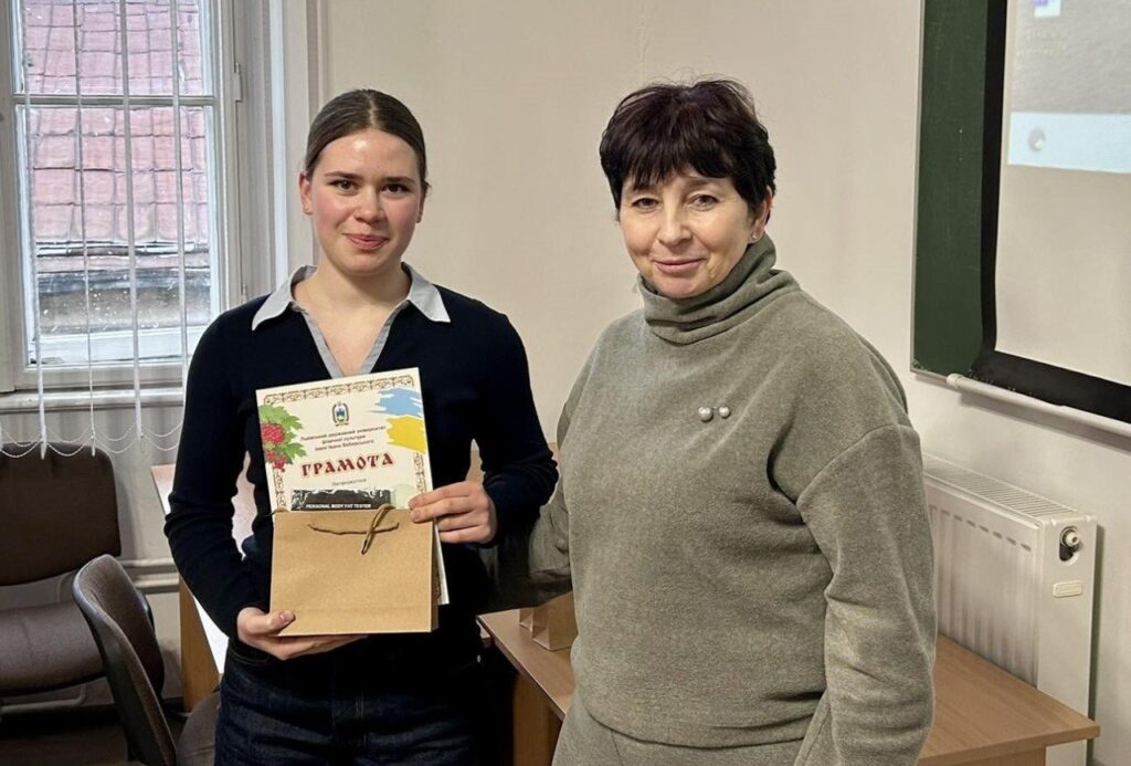 Студентка Любов Дідичина – дипломантка ІІІ ступеня Міжнародної Олімпіади з рекреалогії